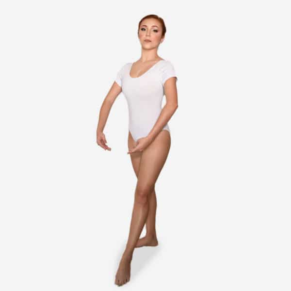 COLLANT MEIA MANGA BRANCO - Roupas de Dança Ministerial - Estilo Dança