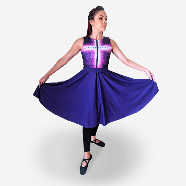 Vestido Resplandecer - Roupas de Dança Ministerial - Estilo Dança