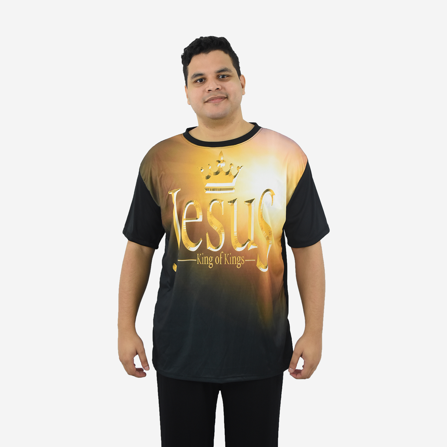 Blusa Rei dos reis dourada R6500 - Roupas de Dança Ministerial - Estilo Dança