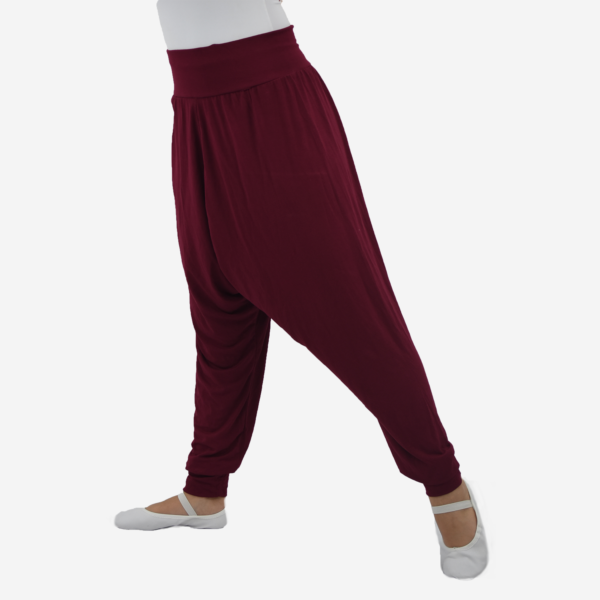 Calca Saruel R6500 cor preta branca e vinho - Roupas de Dança Ministerial - Estilo Dança