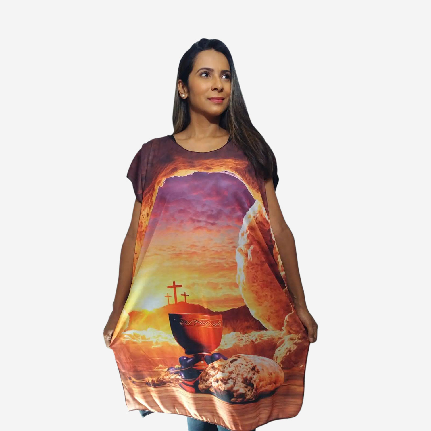 TUNICA CEIA - Roupas de Dança Ministerial - Estilo Dança