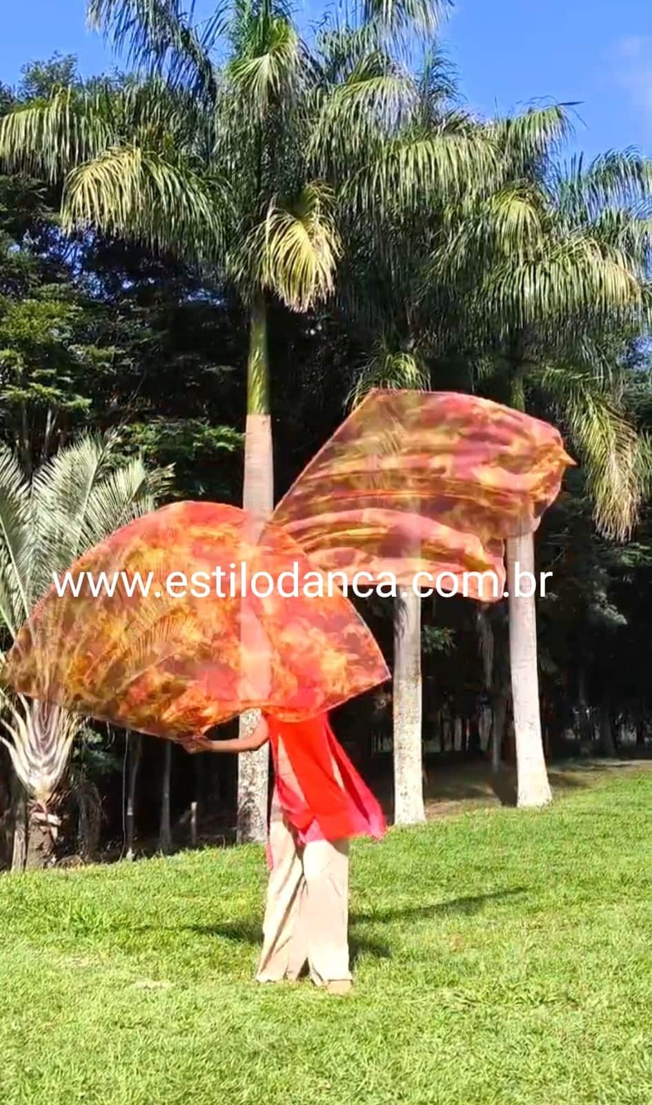 bandeira de fogo 4 - Roupas de Dança Ministerial - Estilo Dança